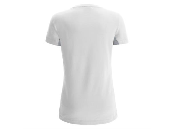 Lute Womens Cotton T-shirt WHT/SLV XS T-skjorte med feminint snitt 